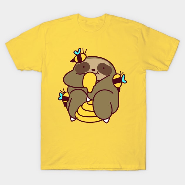 Honey Sloth T-Shirt by saradaboru